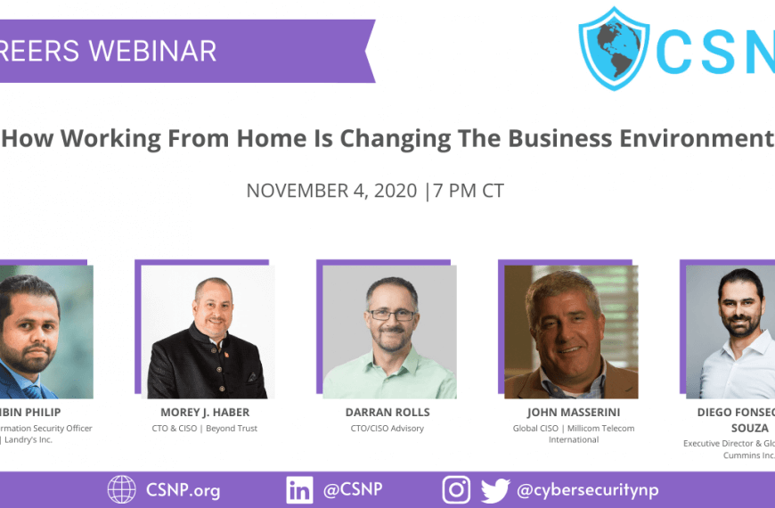 CSNP: How Working From Home Is Changing The Business Environment