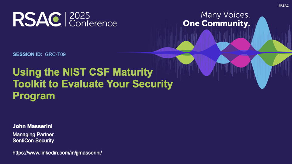 NIST CSF RSAC2025 GT-09